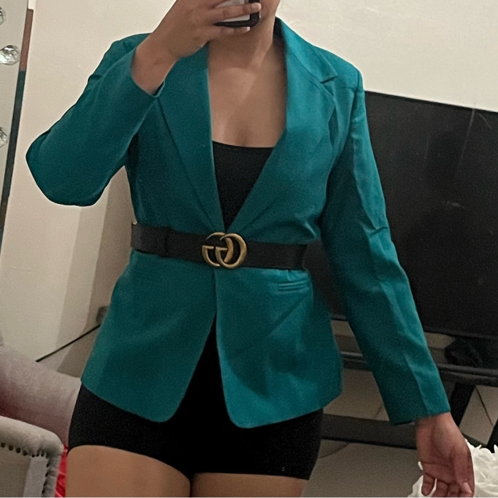 Elegant Teal Women's Blazer